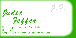 judit feffer business card